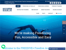 Tablet Screenshot of freediveacademy.com